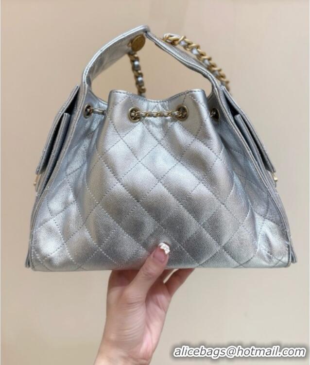 Market Sells Chanel 25 Small Handbag in Grained Calfskin AS5293 Silver Spring-Summer 2025 Top Quality