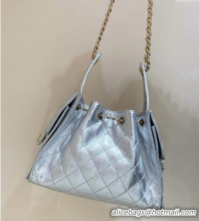 Market Sells Chanel 25 Small Handbag in Grained Calfskin AS5293 Silver Spring-Summer 2025 Top Quality