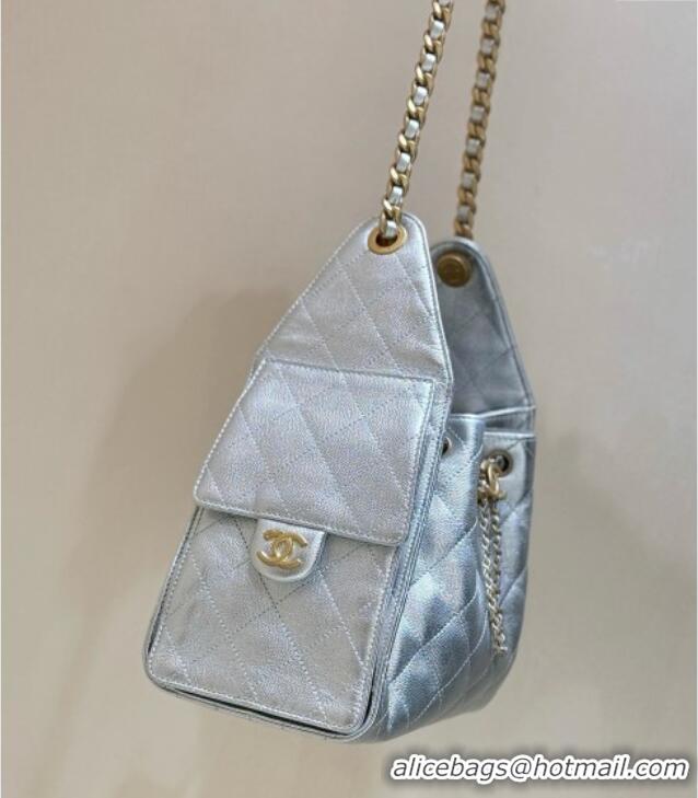 Market Sells Chanel 25 Small Handbag in Grained Calfskin AS5293 Silver Spring-Summer 2025 Top Quality