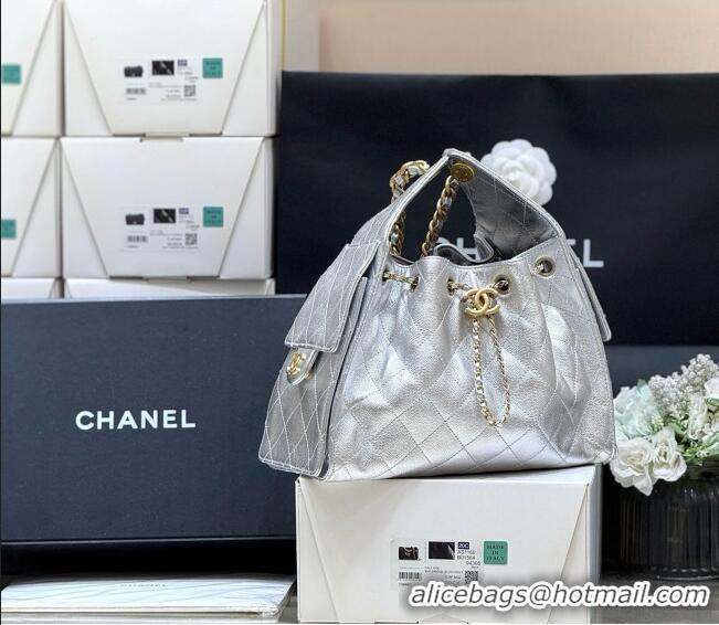 Market Sells Chanel 25 Small Handbag in Grained Calfskin AS5293 Silver Spring-Summer 2025 Top Quality