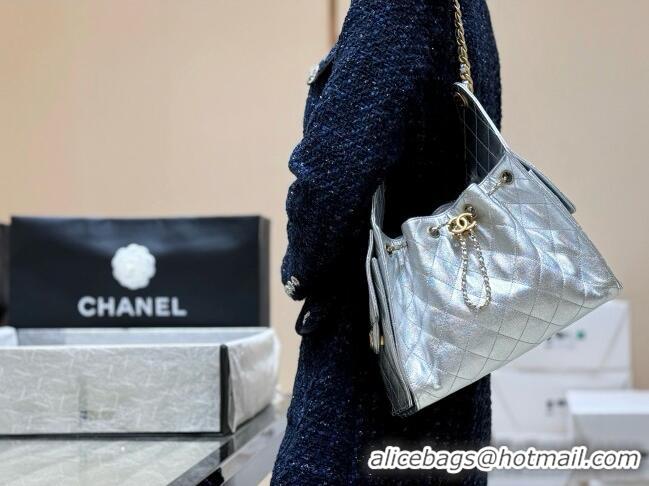 Market Sells Chanel 25 Small Handbag in Grained Calfskin AS5293 Silver Spring-Summer 2025 Top Quality