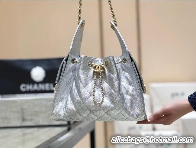 Market Sells Chanel 25 Small Handbag in Grained Calfskin AS5293 Silver Spring-Summer 2025 Top Quality