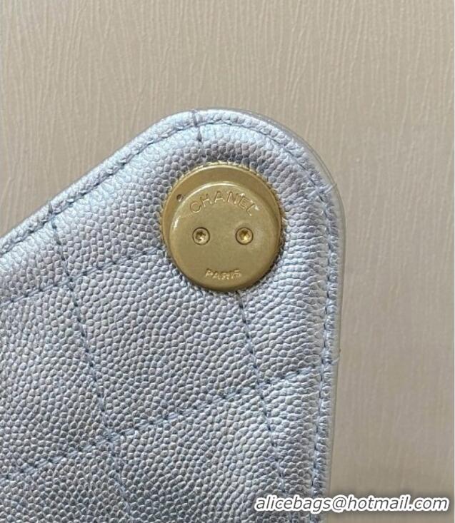 Market Sells Chanel 25 Small Handbag in Grained Calfskin AS5293 Silver Spring-Summer 2025 Top Quality