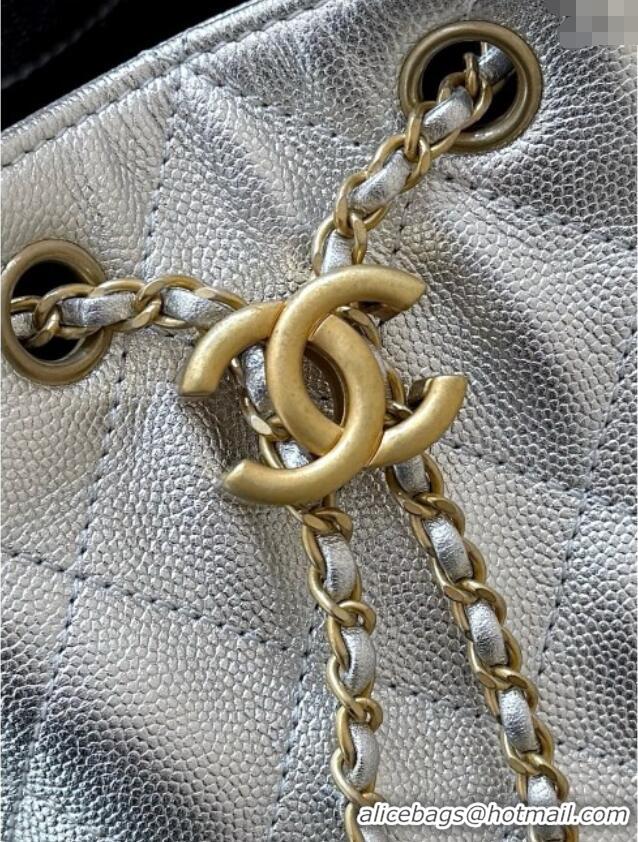 Market Sells Chanel 25 Small Handbag in Grained Calfskin AS5293 Silver Spring-Summer 2025 Top Quality