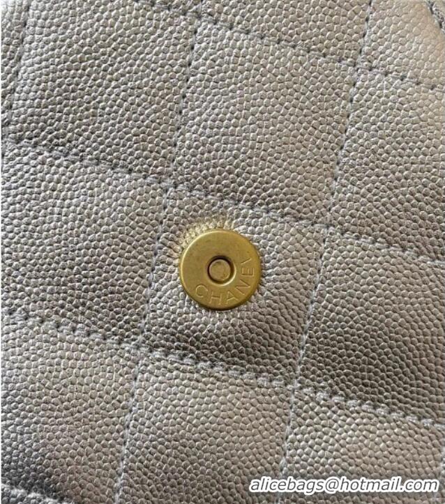 Market Sells Chanel 25 Small Handbag in Grained Calfskin AS5293 Silver Spring-Summer 2025 Top Quality