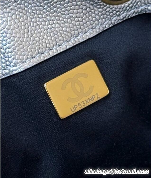 Market Sells Chanel 25 Small Handbag in Grained Calfskin AS5293 Silver Spring-Summer 2025 Top Quality