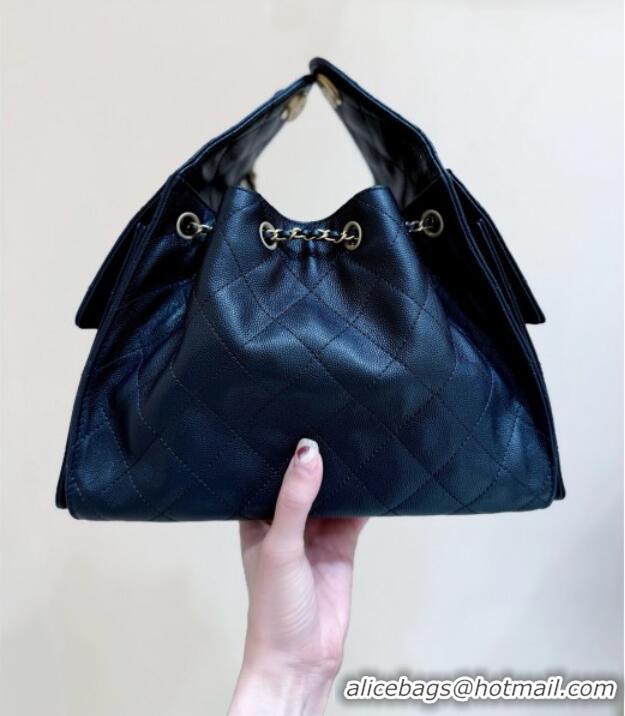 Sophisticated Chanel 25 Small Handbag in Grained Calfskin AS5293 Black Spring-Summer 2025 Top Quality