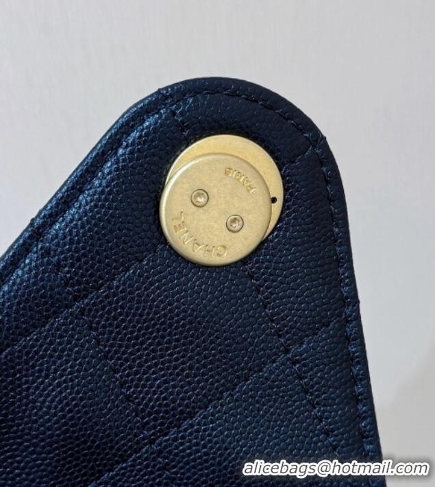 Sophisticated Chanel 25 Small Handbag in Grained Calfskin AS5293 Black Spring-Summer 2025 Top Quality