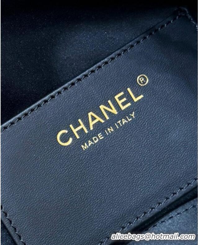Discount Chanel 25 Small Handbag in Deep Blue Denim AS5293 Spring-Summer 2025 Top Quality