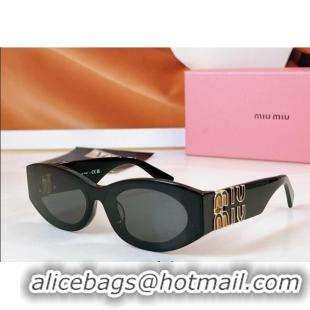 Super Quality Miu Miu Sunglasses SMU080Z Black/Grey 2025