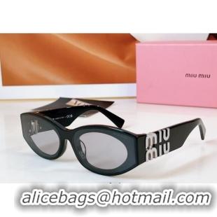 Luxury Discount Miu Miu Sunglasses SMU080Z Black 2025