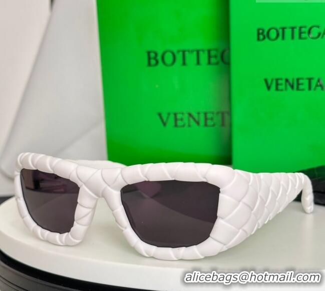 Buy Cheap Bottega Veneta Sunglasses Intrecciato BV1303S White/Grey 2025