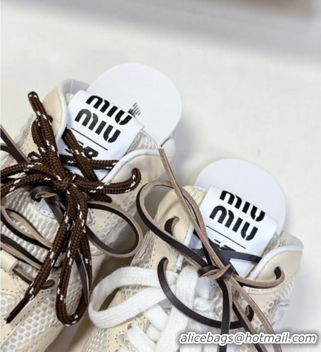 ​Original Cheap New Balance x Miu Miu 530 SL Sneaker Mules in Deco Leather and Mesh M6040 White 2025