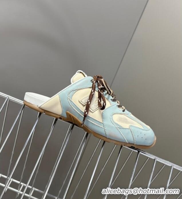 ​Market Sells New Balance x Miu Miu 530 SL Sneaker Mules in Deco Calf Leather M6043 Blue 2025