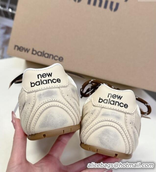 ​Buy Grade New Balance x Miu Miu 530 SL Sneaker Mules in Deco Calf Leather M6043 White 2025