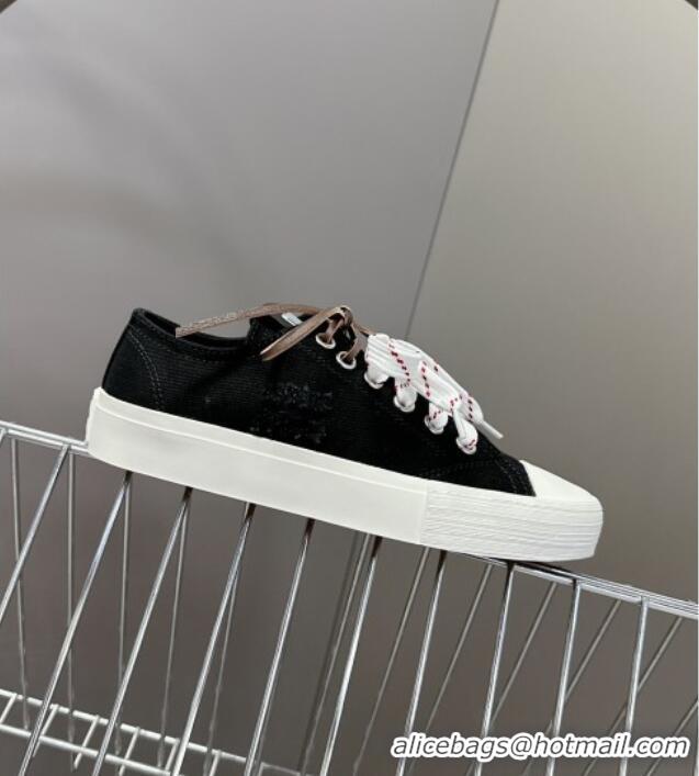 Inexpensive Miu Miu Washed Denim Sneakers with Double Lace 5E384E Black 2025