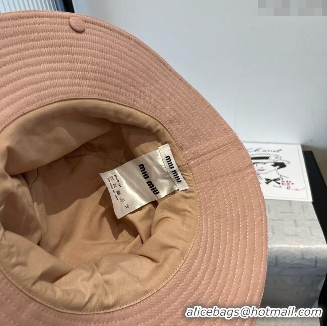 Original Cheap Miu Miu Denim Hat M050903 Pink 2025