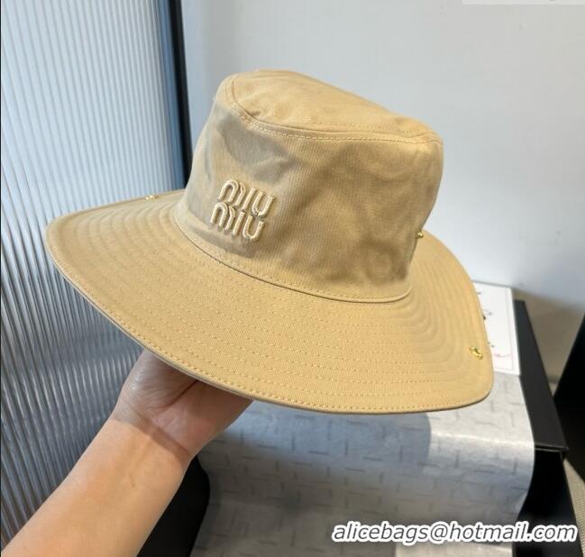 Top Quality Miu Miu Denim Hat M050901 Khaki 2025