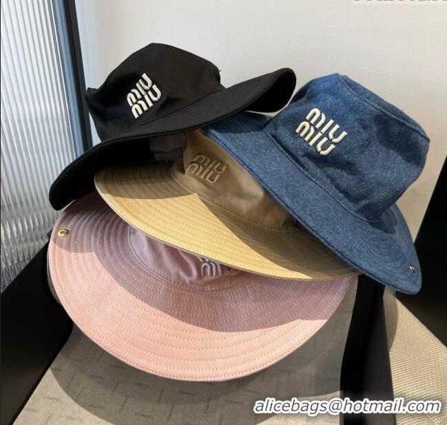 Top Quality Miu Miu Denim Hat M050901 Khaki 2025