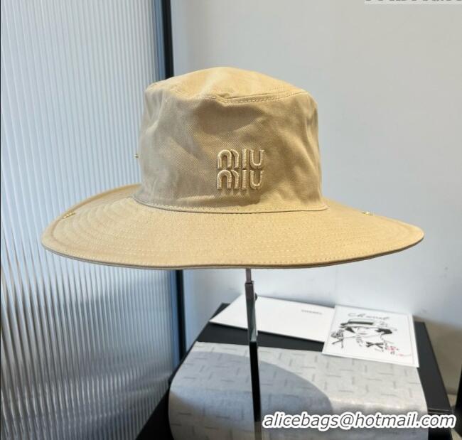 Top Quality Miu Miu Denim Hat M050901 Khaki 2025