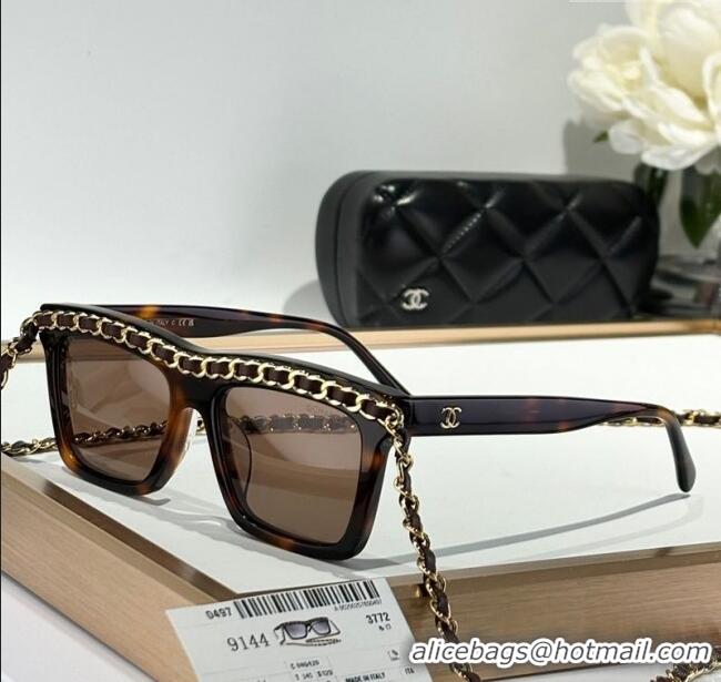 Lowest Cost Chanel Sunglasses with Chain CH9144 2025