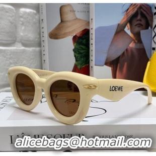 Inexpensive Loewe Sunglasses LW050801 White 2025
