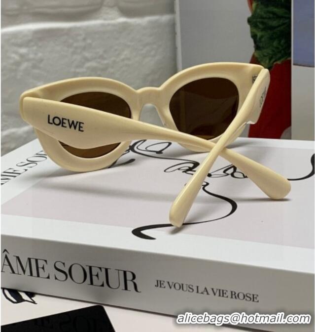 Inexpensive Loewe Sunglasses LW050801 White 2025