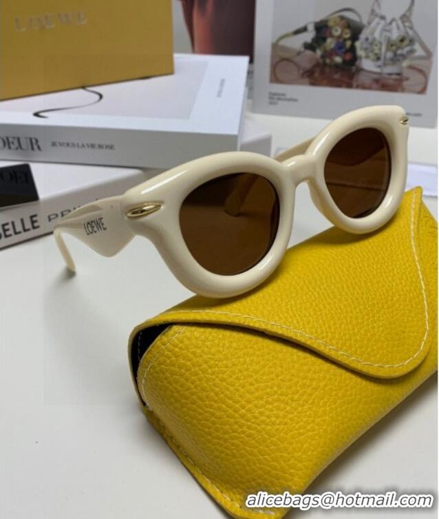 Inexpensive Loewe Sunglasses LW050801 White 2025