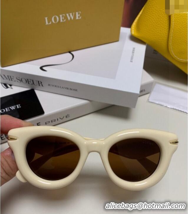 Inexpensive Loewe Sunglasses LW050801 White 2025