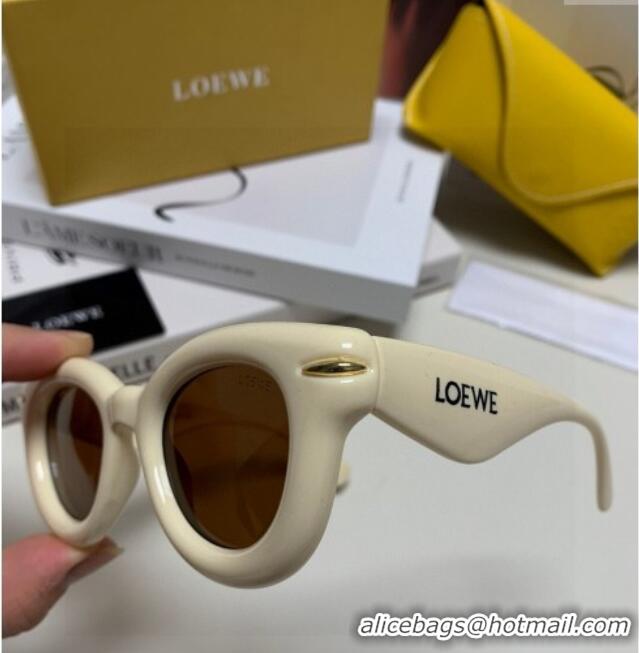 Inexpensive Loewe Sunglasses LW050801 White 2025