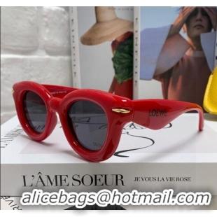 Luxury Cheap Loewe Sunglasses LW050801 Red 2025