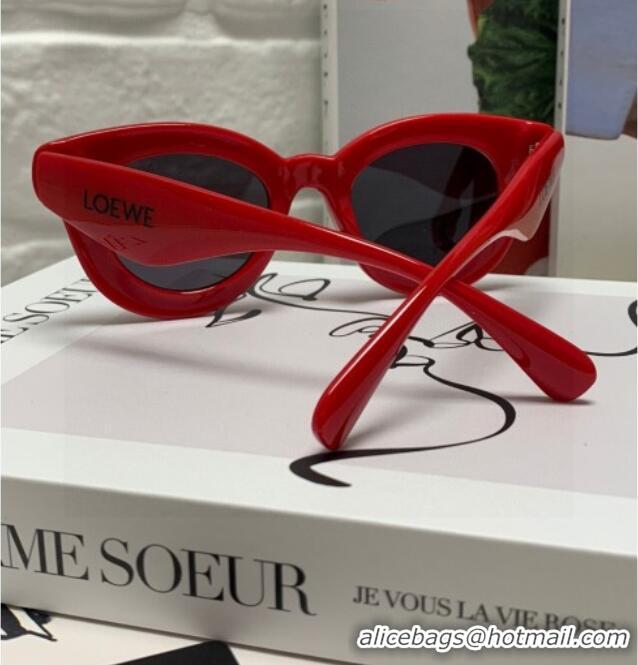 Luxury Cheap Loewe Sunglasses LW050801 Red 2025