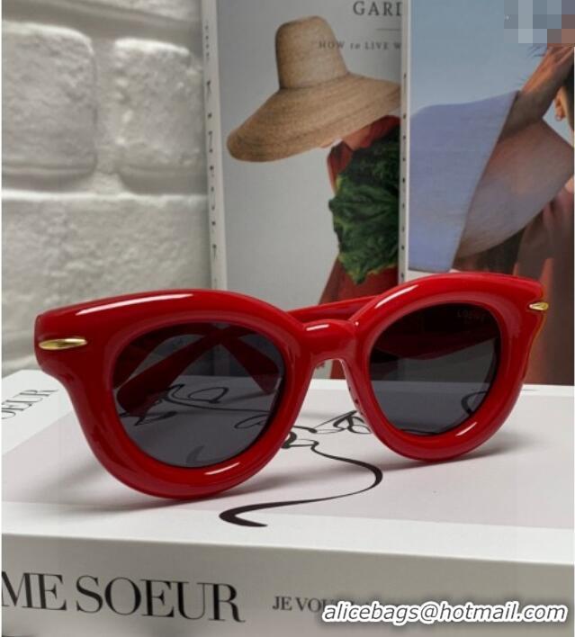 Luxury Cheap Loewe Sunglasses LW050801 Red 2025