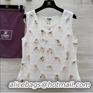 Stylish Cheap Chanel Vest CH050708 White 2025