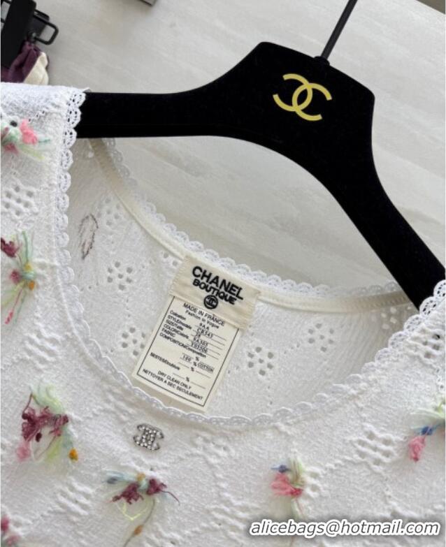 Stylish Cheap Chanel Vest CH050708 White 2025