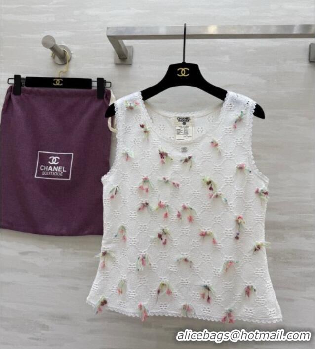 Stylish Cheap Chanel Vest CH050708 White 2025