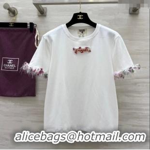 Top Design Chanel Cotton T-shirt LV050709 White 2025