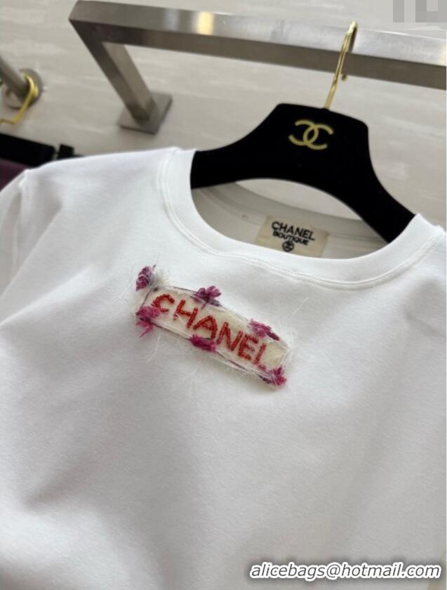Top Design Chanel Cotton T-shirt LV050709 White 2025