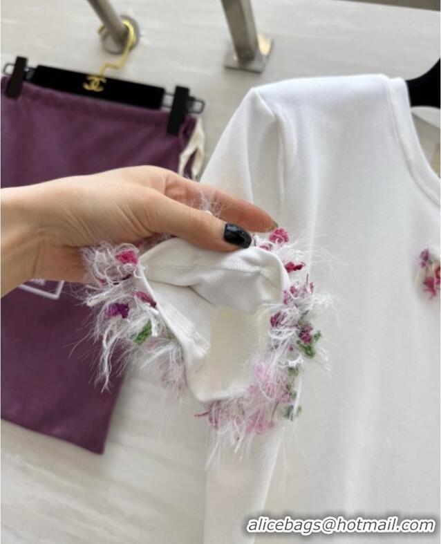 Top Design Chanel Cotton T-shirt LV050709 White 2025
