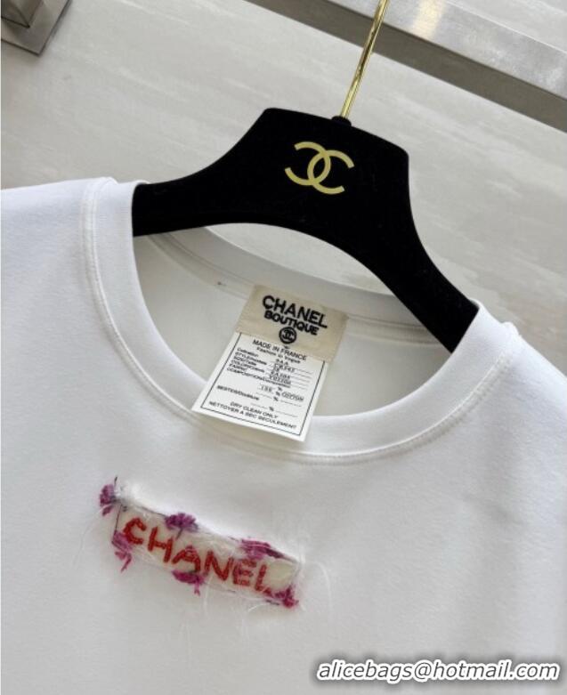 Top Design Chanel Cotton T-shirt LV050709 White 2025