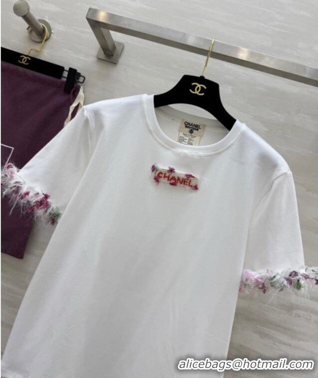 Top Design Chanel Cotton T-shirt LV050709 White 2025