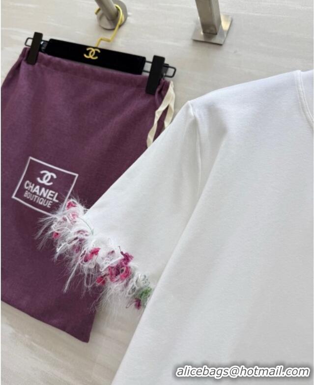 Top Design Chanel Cotton T-shirt LV050709 White 2025