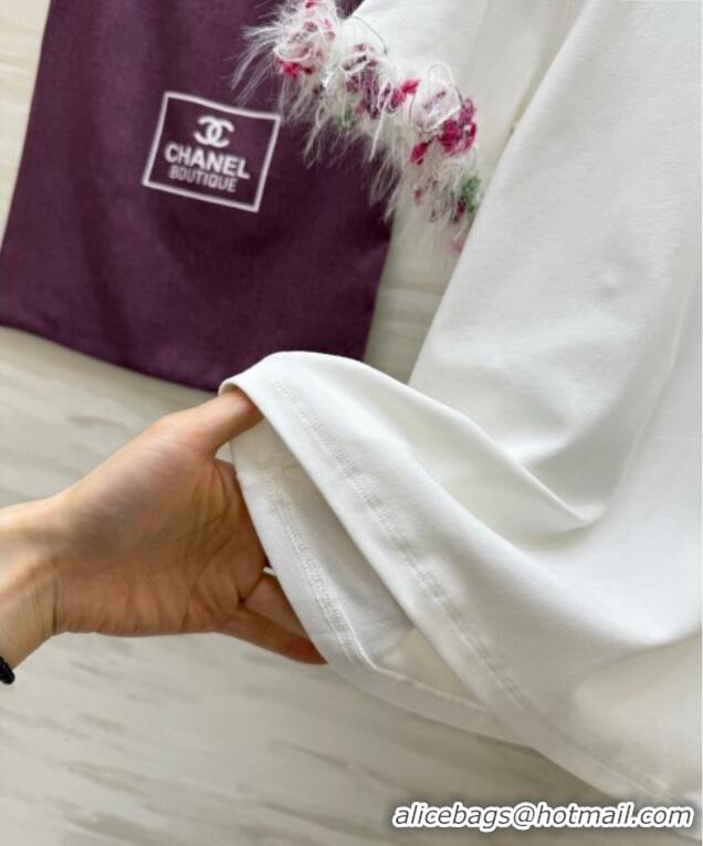 Top Design Chanel Cotton T-shirt LV050709 White 2025