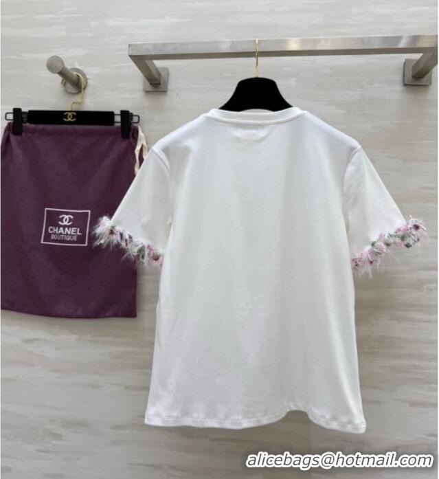 Top Design Chanel Cotton T-shirt LV050709 White 2025