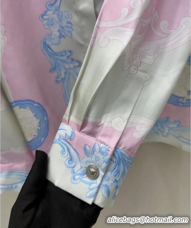 Well Crafted Versace Printed Shirt 30004 Purple/White 2025