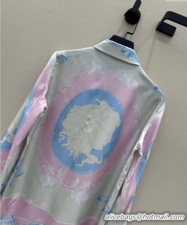 Well Crafted Versace Printed Shirt 30004 Purple/White 2025