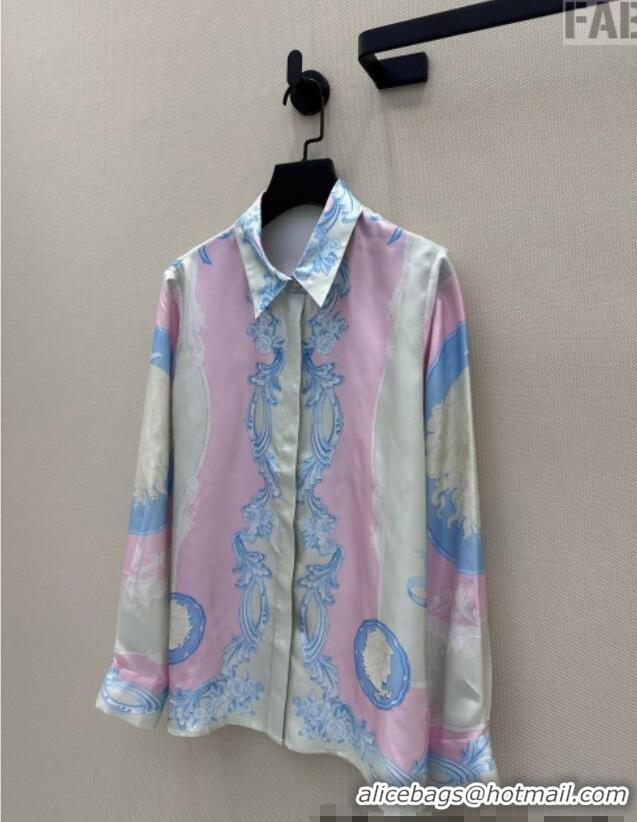 Well Crafted Versace Printed Shirt 30004 Purple/White 2025