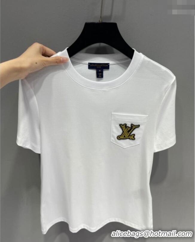 Affordable Price Louis Vuitton LV T-Shirt L0410 White 2025