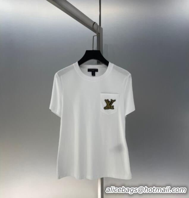 Affordable Price Louis Vuitton LV T-Shirt L0410 White 2025