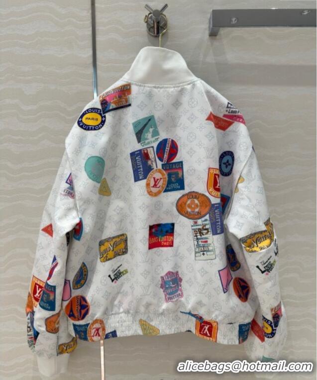 New Release Creation Louis Vuitton Printed Jacket L0410 White 2025